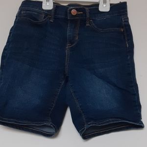 Capri jean shorts